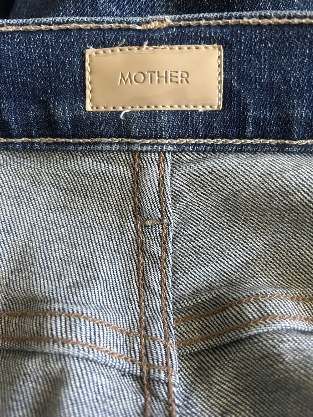 Mother Hustler ankle fray jeans right of passage wash size 32 - Picture 7 of 13